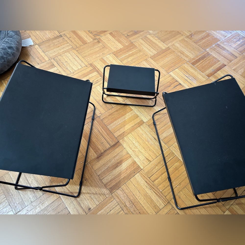 IKEA Black Tablet Stands Set